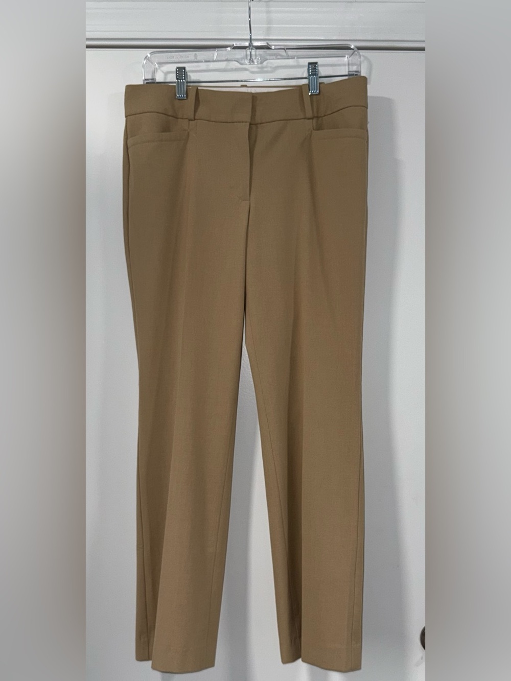 Talbots Petites 6P Tan Khaki Straight Leg Dress Pants Trousers